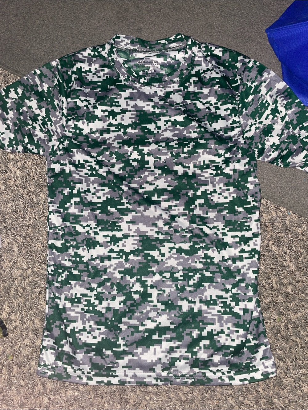 Augusta Sportswear Men's Digital Camo Short Sleeve Tee - Green/Gray/White
